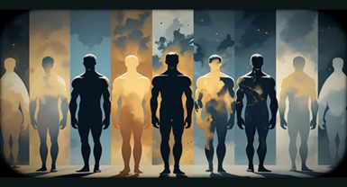 A képen ember,
festmény, művészet, álló látható Automatikusan generált
leírás